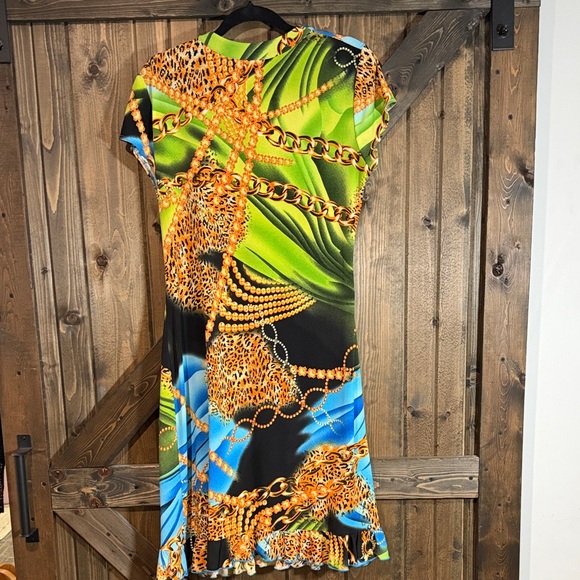 Joseph Ribkoff Bold Chain Print Mini Dress - Picture 5 of 5